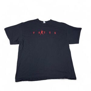 Delta Pro Weight Votto Graphic Mens 2XL Black Cotton Baseball Tee Vintage